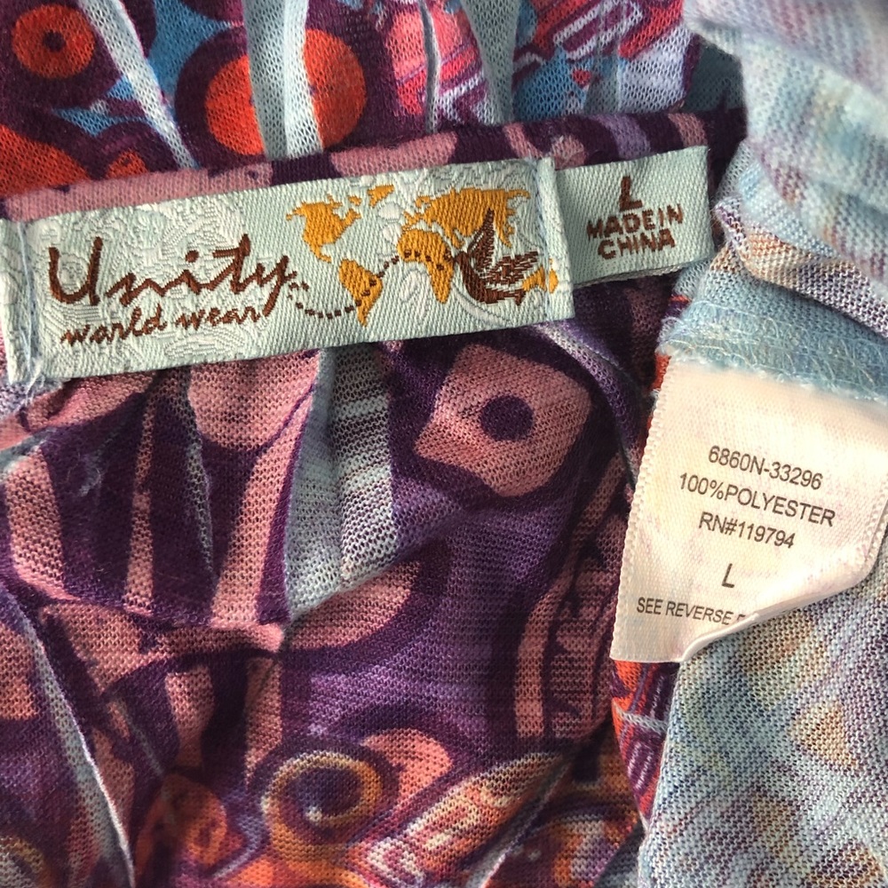 Unity World Wear L Top Sublimation Flutter Sleeve - Picture 7 of 8